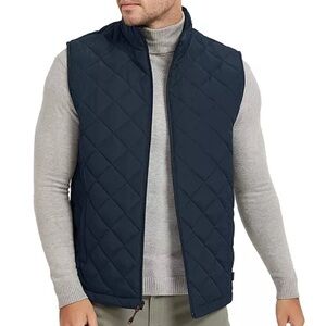 Quilted Dark Blue Vest